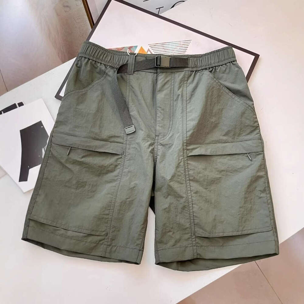 Island Country Single American Style Functional Cargo Men's And Women's Nylon Casual Sports Quick-Dry Thin Breathable Mid-Length Shorts B5