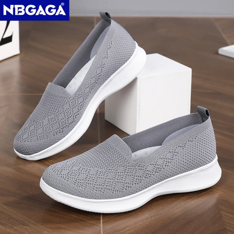 Women Comfortable Shoes Summer Flat Shoes Breathable Mesh Outdoor Walking Shoes Slip On Female Casual Sneaker Lightweight 250603
