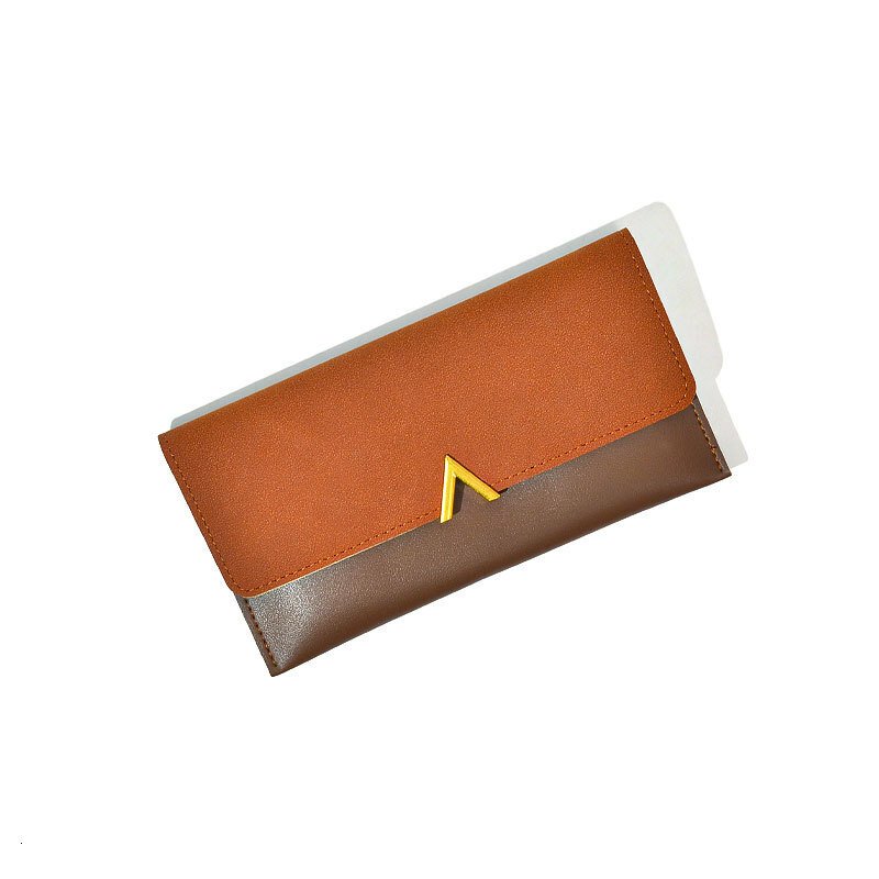 Free Shipping 2025 New Designer Bag Trendy Color Block Women's Long Wallet Simple Multifunctional Fashionable Exquisite Practical Card Bag