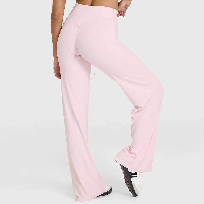 Ports And Fiess Straight Women's High-Elastic Belt Breathablenon-Embarrassing Yoga Pants Loose Wide-Leg Trousers