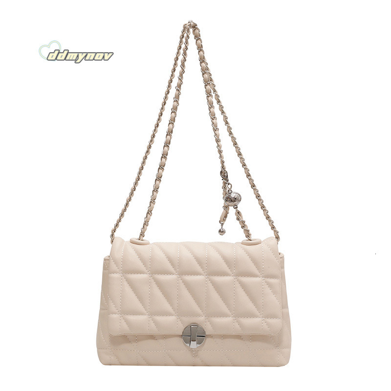 High-Quality Versatile Summer Women's 2023 New Korean Style Quilted Elegant Chain Niche Super Popular Shoulder Underarm Bag ddmynov
