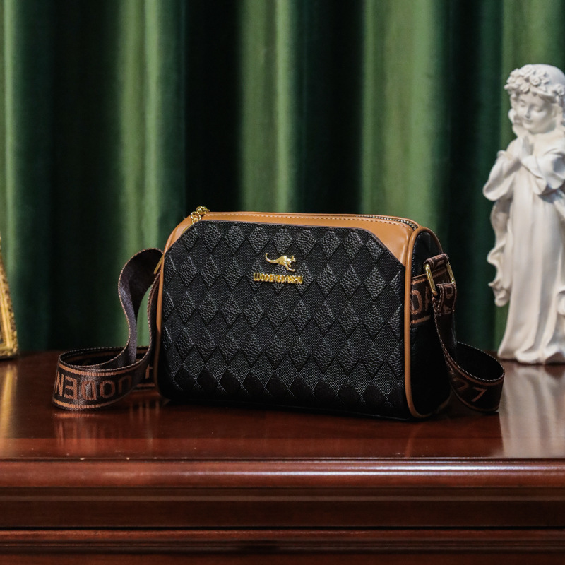Free Shipping 2025 New Designer Bag Three-layer Luxury Wallet Large Capacity Women's Crossbody Bag Quilted Embossed Shoulder Bag