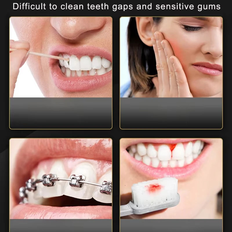Oral Irrigator Portable Dental Water Flosser USB Rechargeable Water Jet Floss Tooth Pick Jet Tip Modes Waterproof 250605