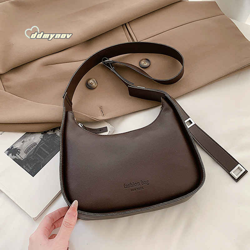 Fashionable and Stylish Small 2025 New Simple Underarm Versatile Shoulder Crossbody Commuter Women's Bag ddmynov