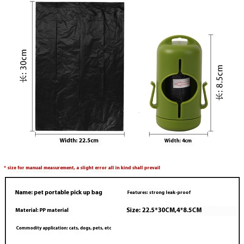 Pet Waste Dispenser Disposable Storage Cat Litter Dog Poop Scooping Bags