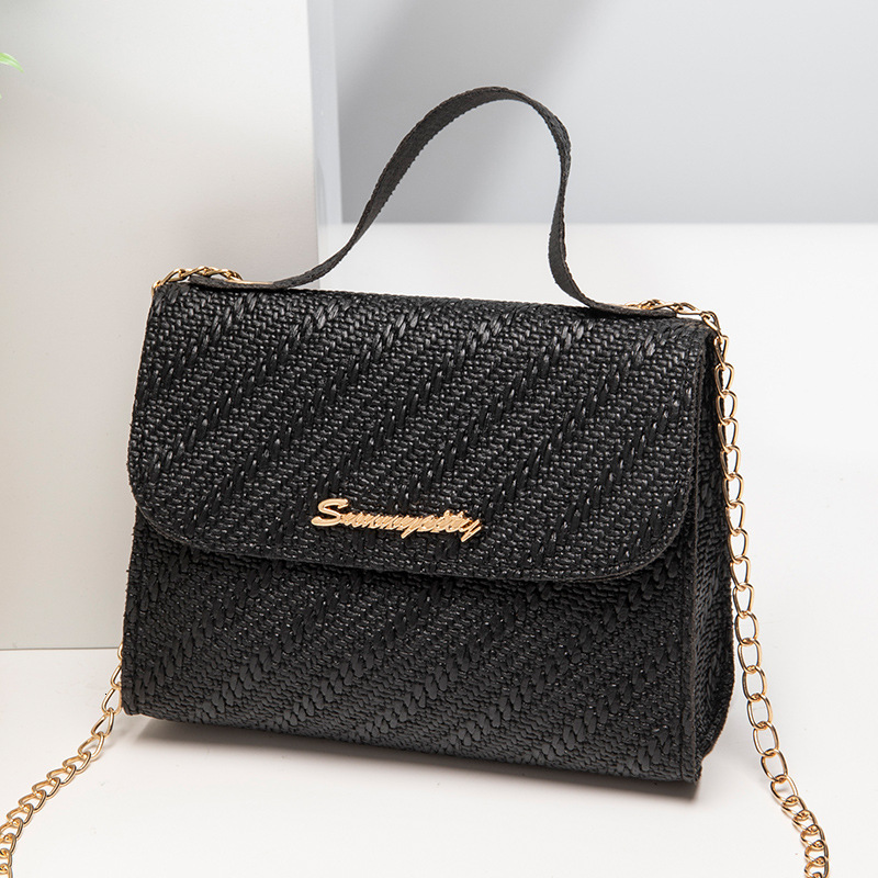 Free Shipping New Designer Bag For 2025 Casual Small Square Bag Luxury Wallet Women's Wholesale Simple Handbag Embossed Chain Cross-border Bags