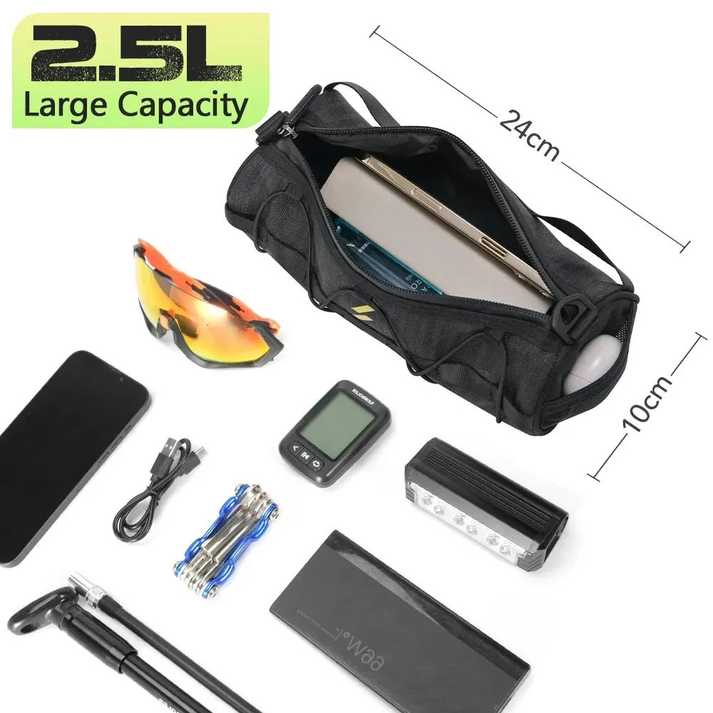 BOLER Handlebar Bag Bicycle Bags Frame Pannier Bag Multifunction Portable Shoulder Bag Bike Accessorie 250610