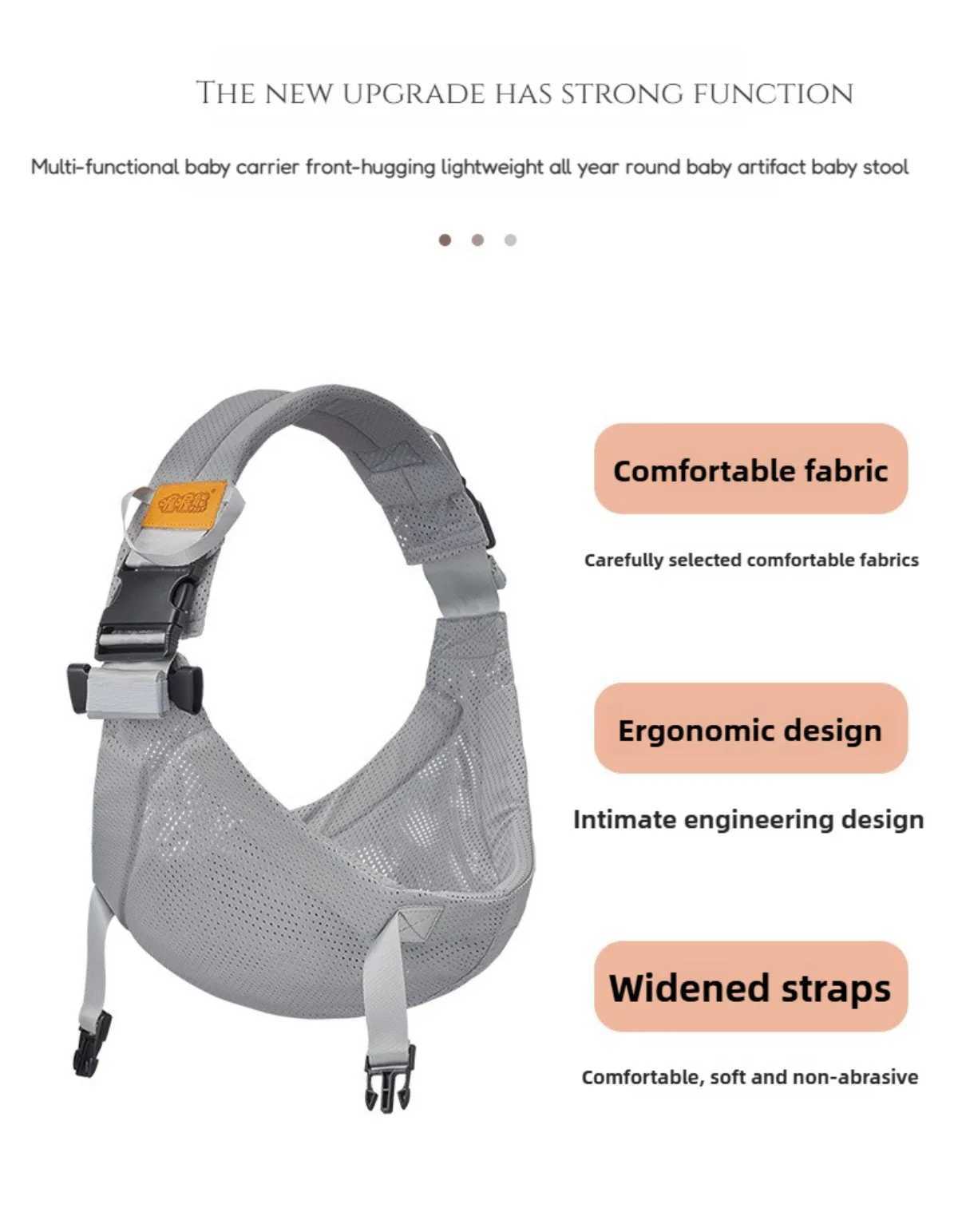 Breathable Baby Bag Baby Carrier Wrap Newborn Sling Infant Wraps Backpacks Bebe Carriers Toddler Backpack Bebes Wrap Accessories y250610KV63