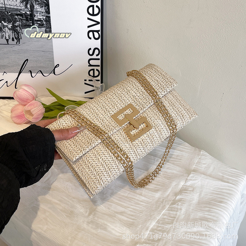 Clutch Casual 2023 Spring Summer New Style Straw Woven Women's Bag ddmynov
