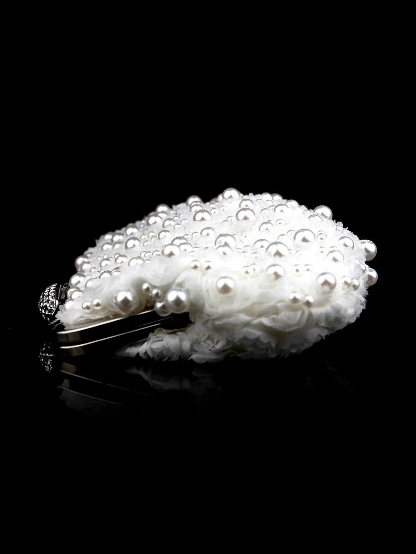 Sweet Lady Beaded Lace Flower Pearl Womens Clutch Bag Evening Hand Wedding Bride Bridesmaid Party Dress Mobile Phone Bag 250605