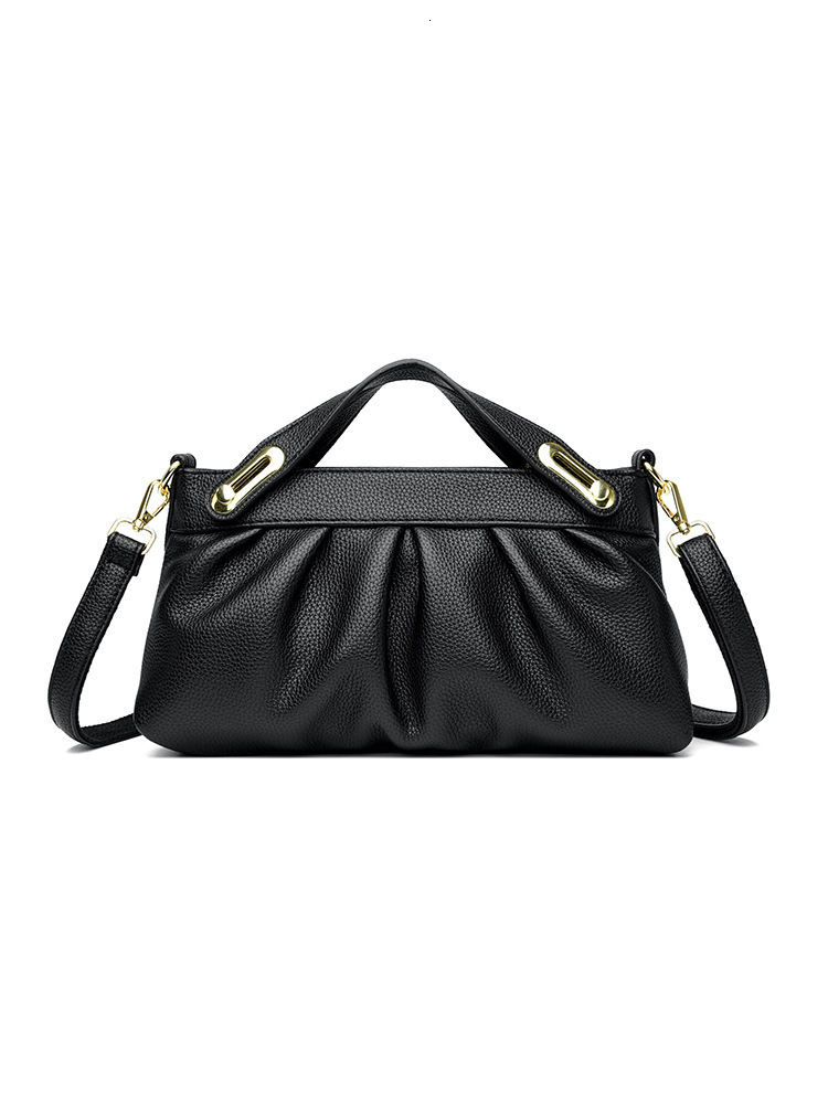 Free Shipping Luxury Genuine Leather Clutch Bag Women's Elegant 2025 New Soft Cowhide Crossbody Handbag Simple Designer Versatile Underarm Bag
