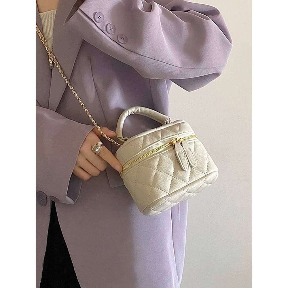 New Quilted Chain Dia Checkered Crossbody Fashion Mini Designer Handbag High Quality PU Women's Small Bag