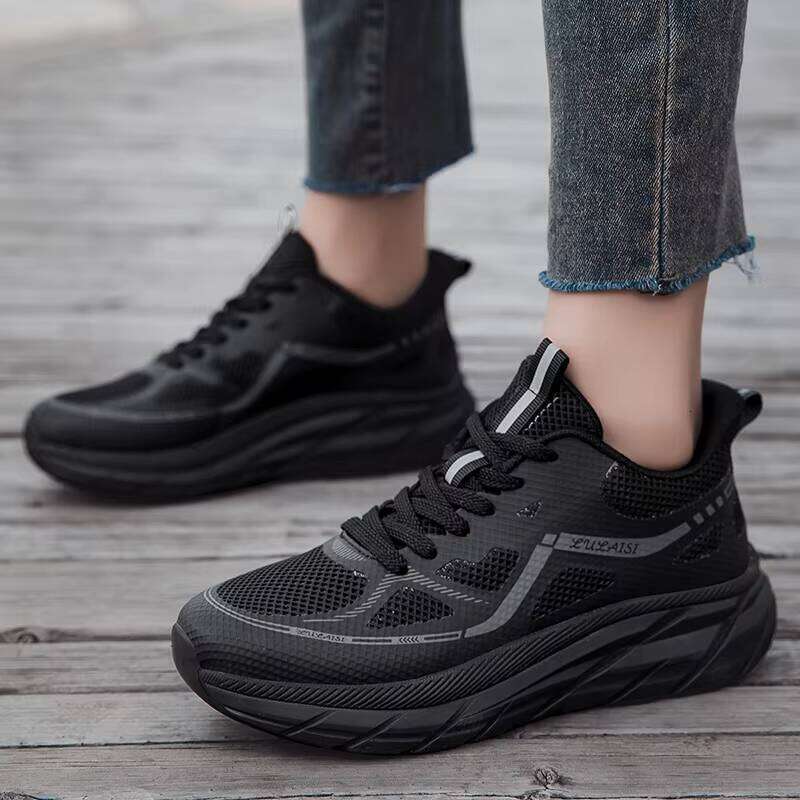 Hot Selling Breathable Running Shoe Lace up Casual Sneakers Couple Big Size Chunky Shoes