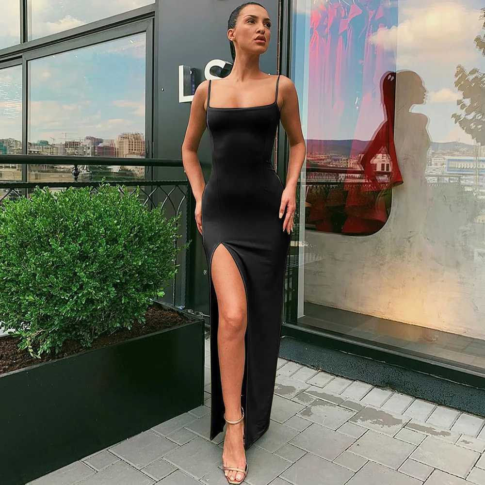 Red Black New Year Christmas Party Long Dresses Women Spring Basic Bodycon Lace Up Stretch Slim Midi Dresses Femme XJ250610