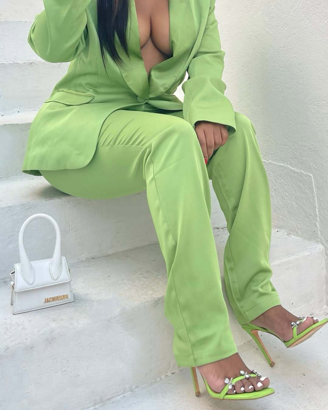 Casual Women Suit Evening Dress V-Neck New Party Prom Gowns Solid Color 2-Pieces Coat Pants Prom Dress Plus Size Customized vestidos de novia
