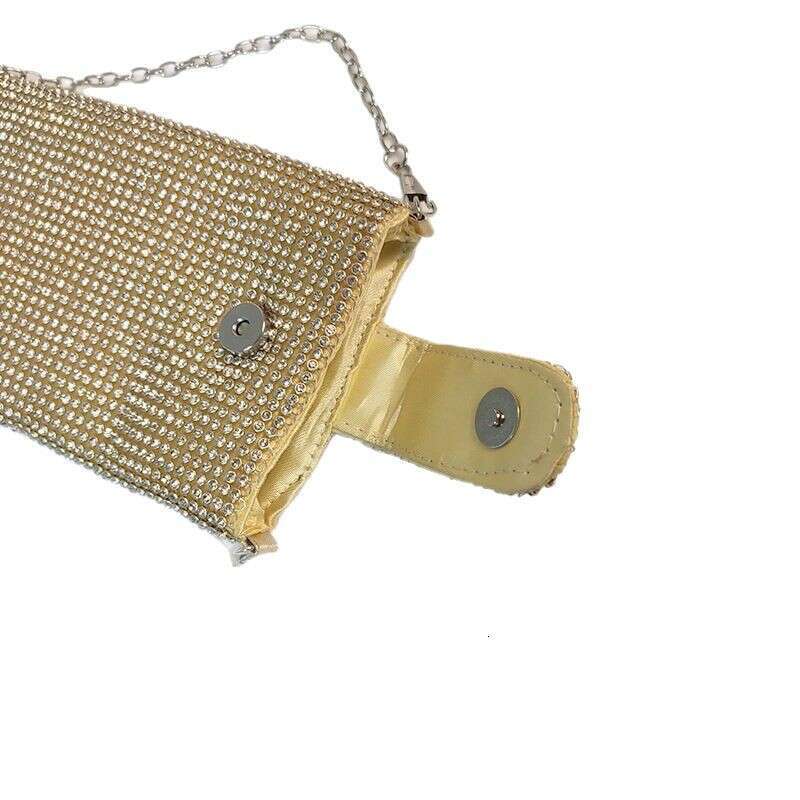 Fashionable Niche Phone New Simple Shoulder Trendy Chain Crossbody Rhinestone Evening Bag