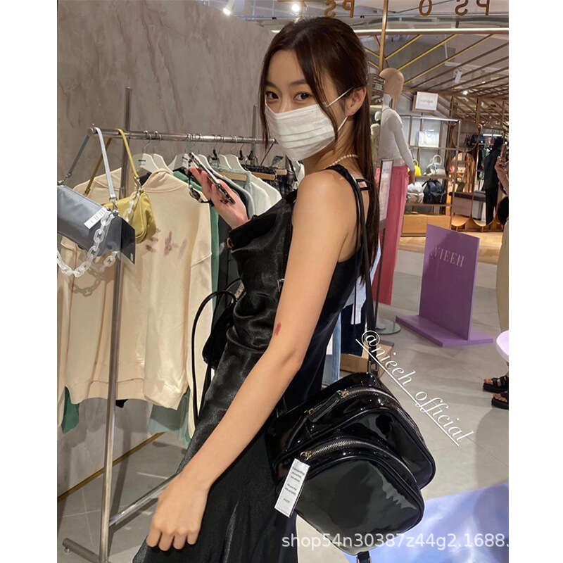 nieeh Designer Brand Jennie Kim Same Backpack Korean Version Simple Style Bag