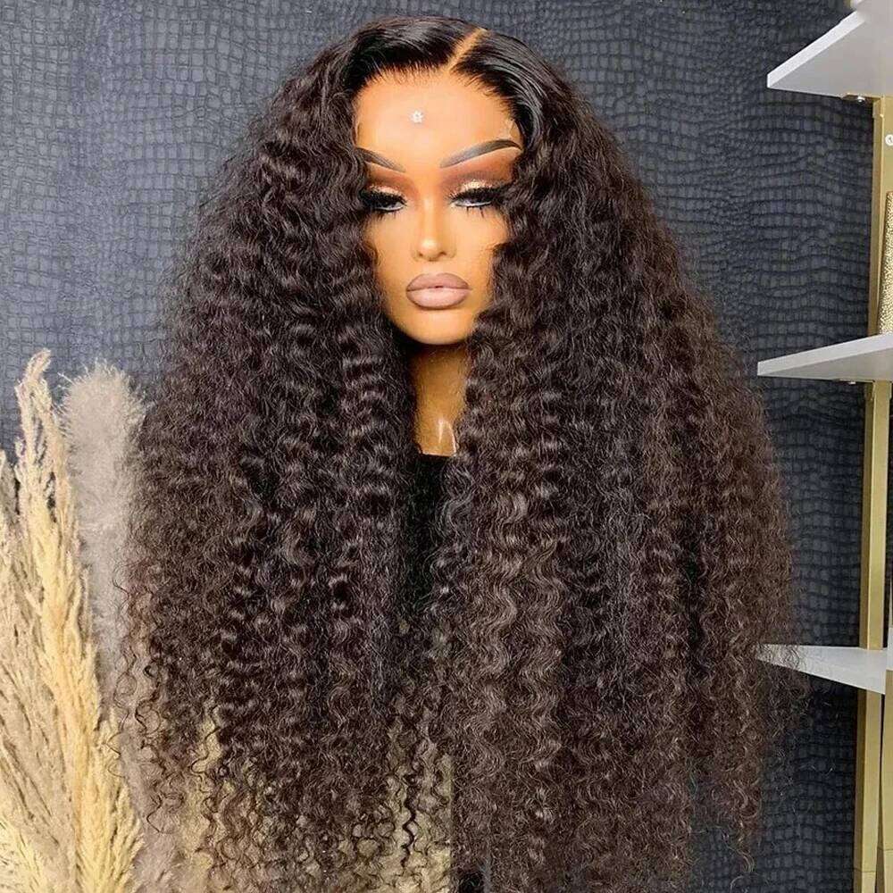 13x4 13X6 Deep Wave Frontal Natural Curly HD Front For Women Wet And Wavy Lace Closure Human Hair Wigs
