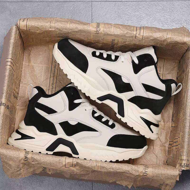 Hot Selling Men's High Top Casual Fashion Trend Outdoor Sports Soft Sneakers Shoes