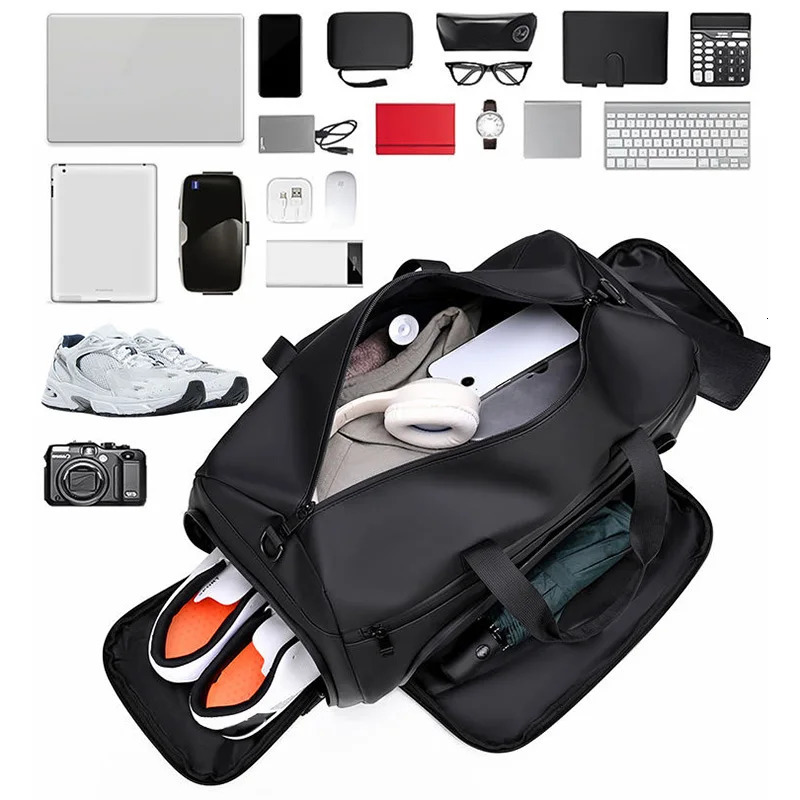 Travel Duffel Bag Outdoor Camping Hiking Swimming Bags with Shoes Pack Sports Gym Fitness Yoga Wet Dry Handbag Luggage Satchel 250605