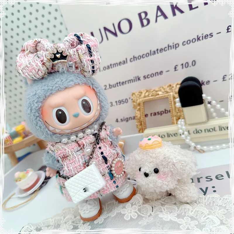 17cm Labubu Doll Accessories Clothes Kawaii Mini Luxury Design Sweet Princess Skirt Labubu Clothes Crossbody Bag Princess Shoes W250610