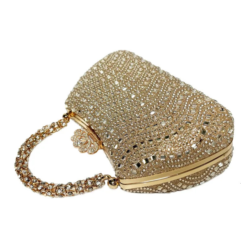 Fashion Diamonds Womens Handbags Full Rhinestone Party Clutch Bag Portable Tote Shoulder Messenger Bags 250606