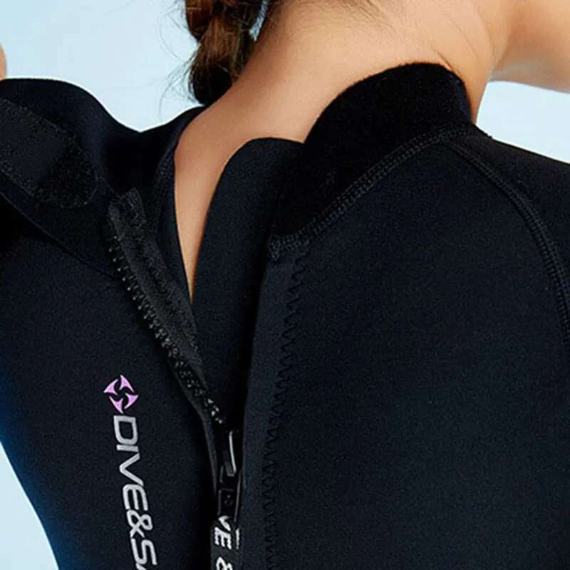 Oulylan Winter Men and Women 1.5mm Short Sleeve Shorts One-piece Surfing Suit for Diving Snorkeling Swimming