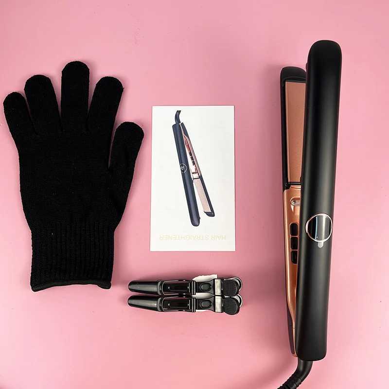 Professional Flat Iron Negative Ion Ceramic Hair Straightener Electric Fast Heat-Up Salon Styling Straightener Iron W250610