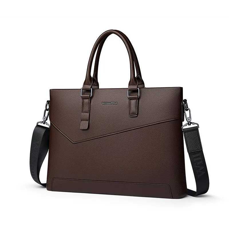 Mens Casual Briefcase Large Capacity Fashion One Shoulder Computer Bag Multi functional Commuter Backpack W250610