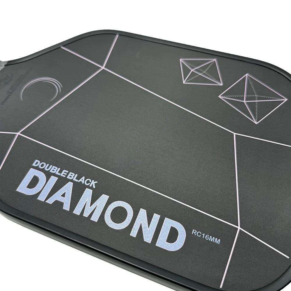 New Double Black Dia RC16mm PINK/White DBD Thermoforming T700 carbon fiber Pickleball Paddle Approved by USAPA