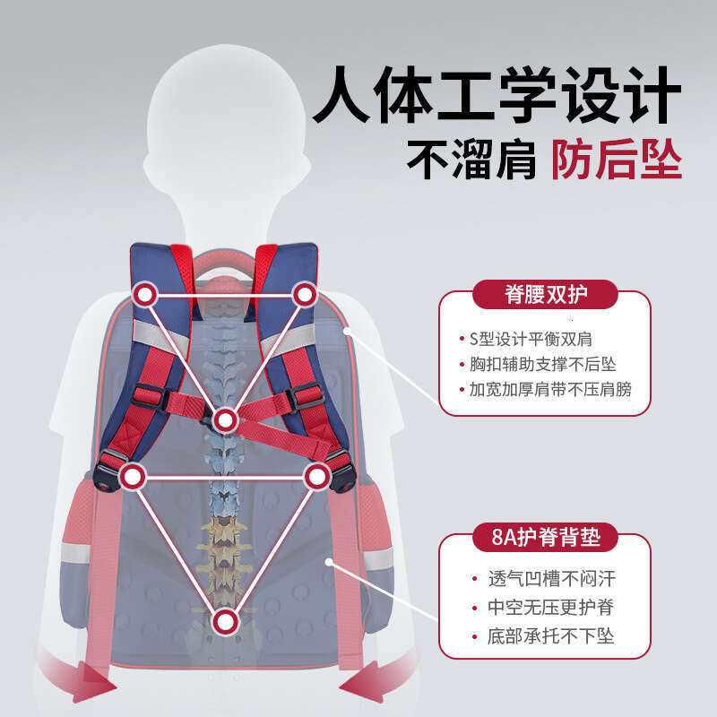 Designer Bag Back To School Season Large Capacity Backpack For Children Elementary Students Grades Breathable Double Shoulder Bag