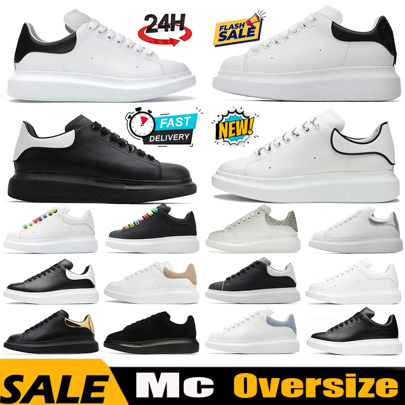designer woman sneakers mens flat white oversized shoes white black purple green suede veet lace up chaussures unisex sports mc trainers size 3646