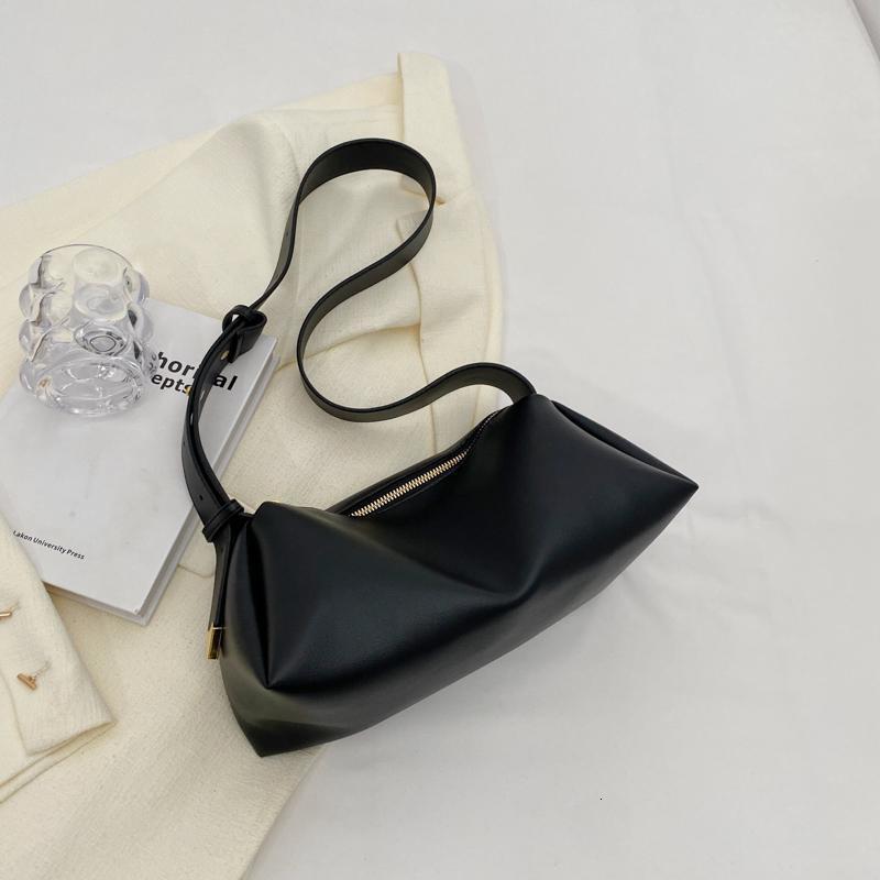Free Shipping 2025 New Designer Bag Women's Luxury Wallet Trendy Black Design Texture Niche Multifunctional Armpit Bag