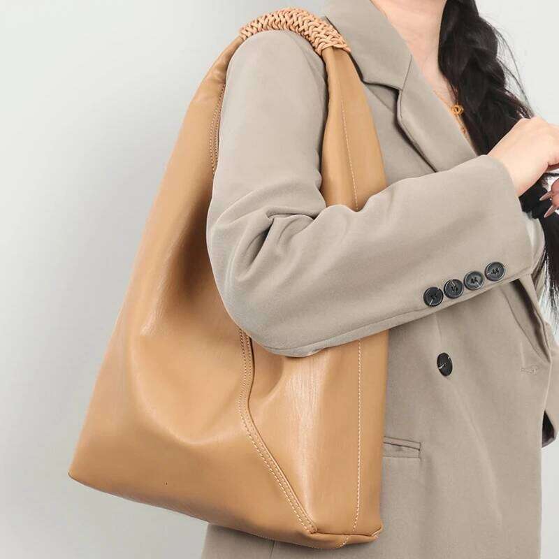 YANATARI Female Genuine Leather Capacity Handbags Shoulder Big Tote Bags For Women Shopping Large Bag