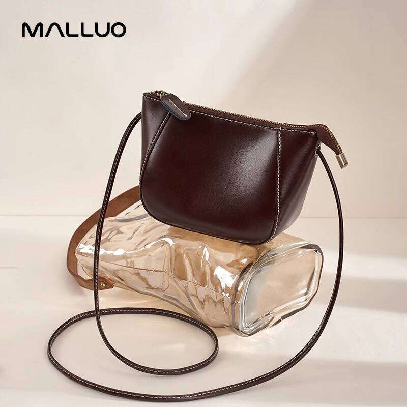 Women's Genuine Cow Leather Shoulder Bags Ladies Fashion Versatile Designer Crossbody Bag Female Shell Handbags For Lady