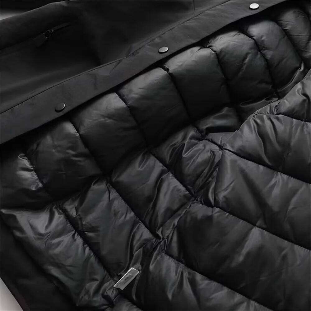 2025 Fashion Women's Casual Elegant Design Sense European and American Skiing Series Waist Warmth Cotton Clothes