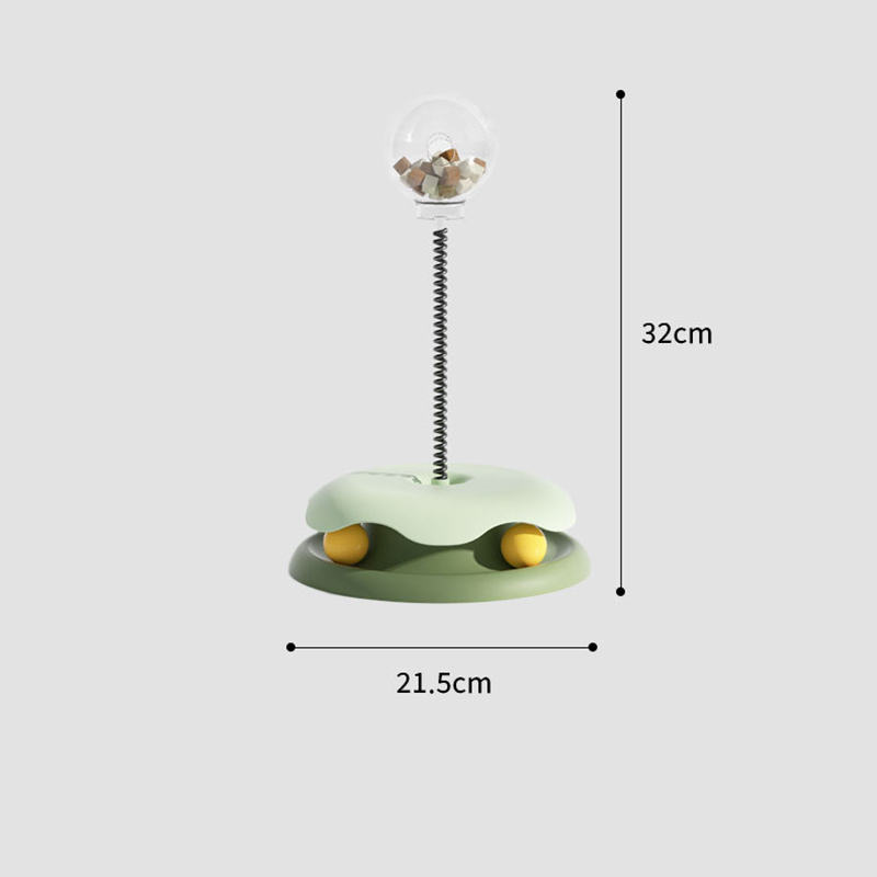 New spinning toy for teasing cats leaking food ball for cats to enjoy themselves and play with Cat teasing stick interactive pet supplies wholesale
