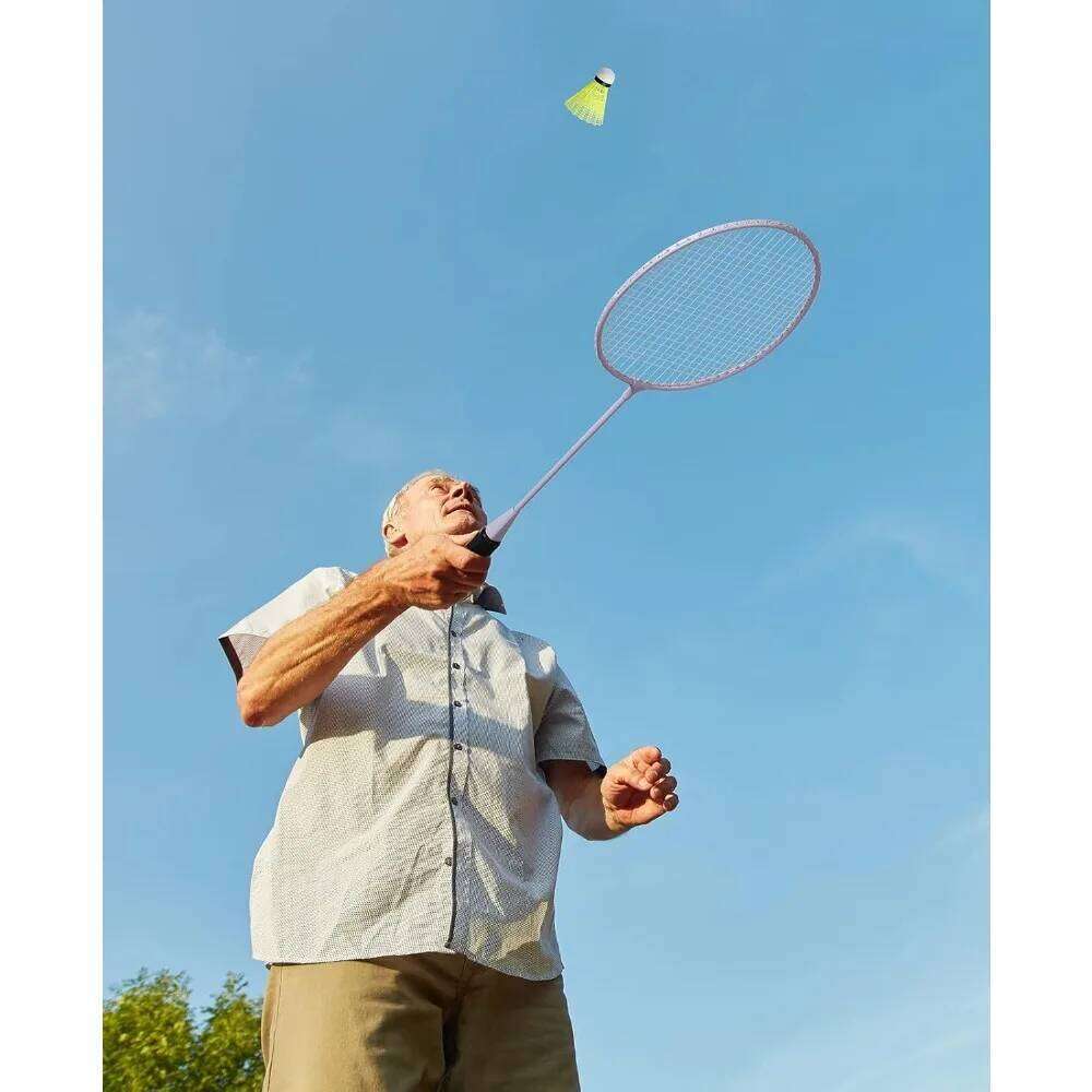 Rackets Shuttles, Lightweight Badminton Set of 6 for Outdoor Backyard Games, Racquets with Durability
