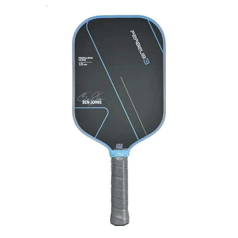 NEW BEN JOHNS Signature Pickleball Paddle T700 Raw Carbon Fiber Flat Head Thermoforming Unibody USAPA Approved PP Honeycomb Core
