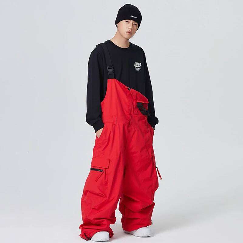 Ski Strap 2025 New Outdoor Sports Skiing Overalls Thermal Breathable Snowboarding Pants Waterproof Women Men Snow Trousers