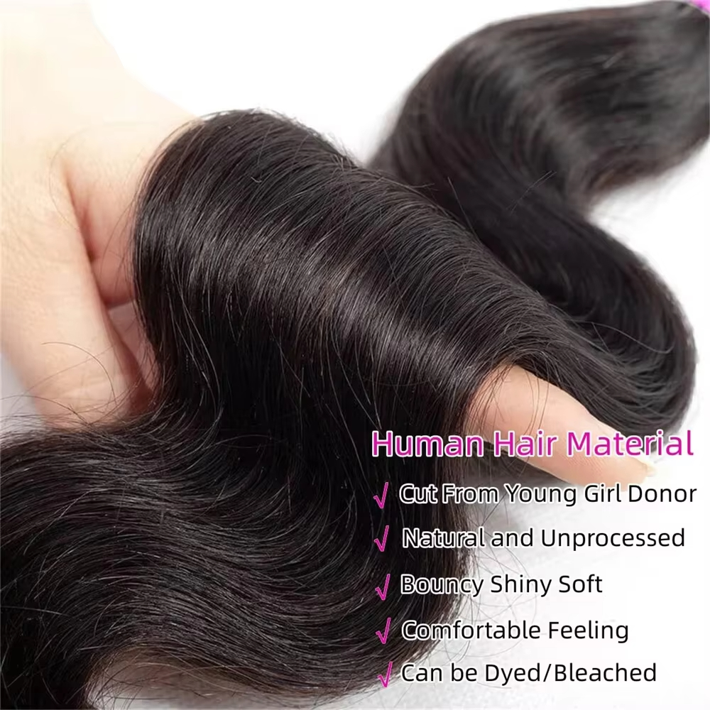 8 Inch Straight Bundles Human Hair Burmese Curly Raw Hair Bundles Double Weft Virgin Hair Extensions Quick Weaving 100% Human Hair Body Wave 3 4 Bundl