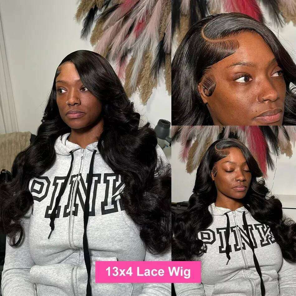 250 Density Body Wave 30 40 Inch 13x4 HD Front Human Hair 13x6 5x5 Glueless Wigs Beginners Closure Lace Frontal Wig