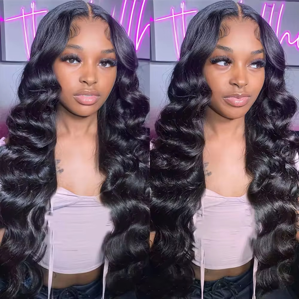 10 inch Hair Bundles Brazilian Loose Wave Virgin Human Hair 3/4 PC Natural Color Hair Extensions For Black Women Bundles Raw Hair Bundles 4x4 Lace Bra