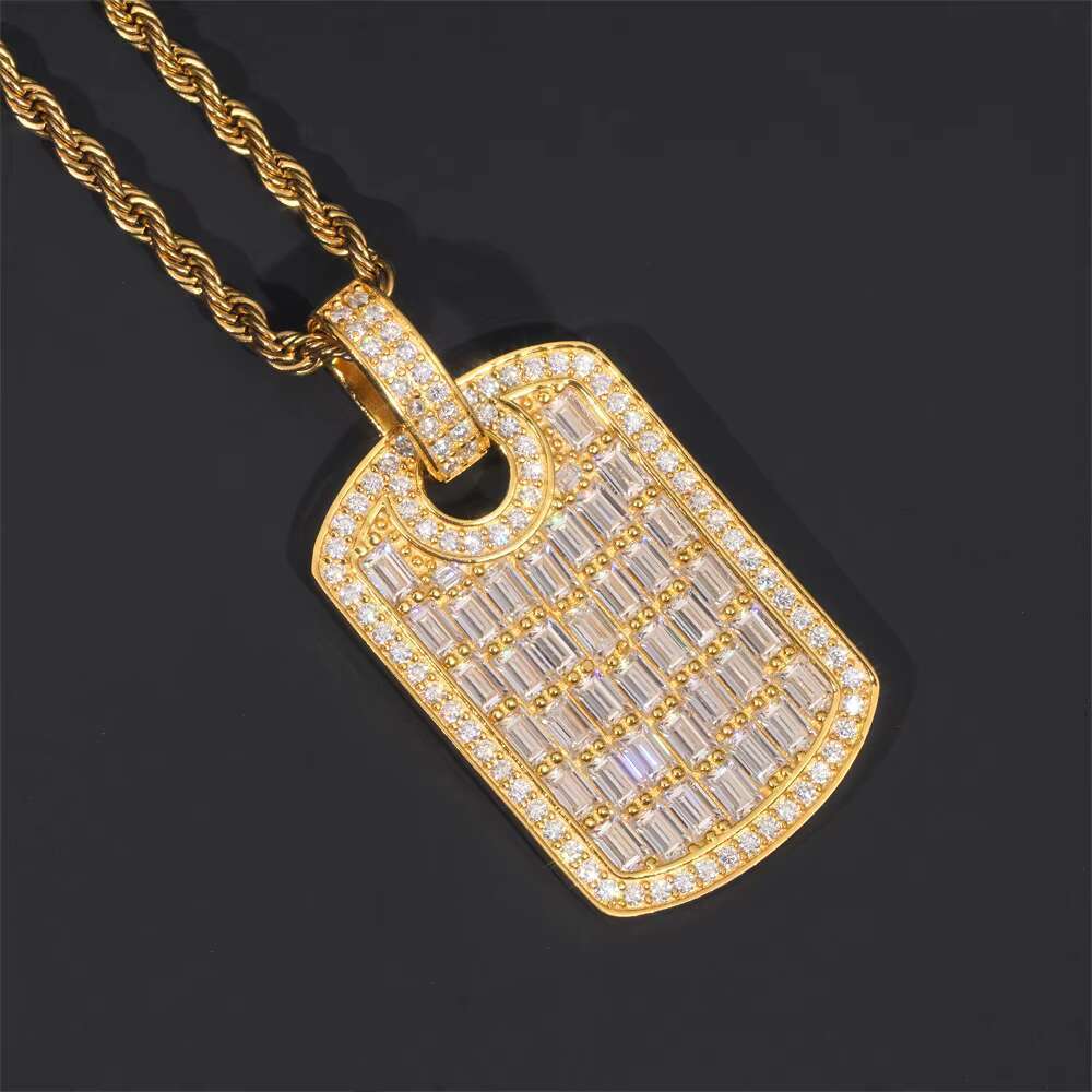 Custom S925 Silver Moissanite Pendant Elegant and Durable Jewelry