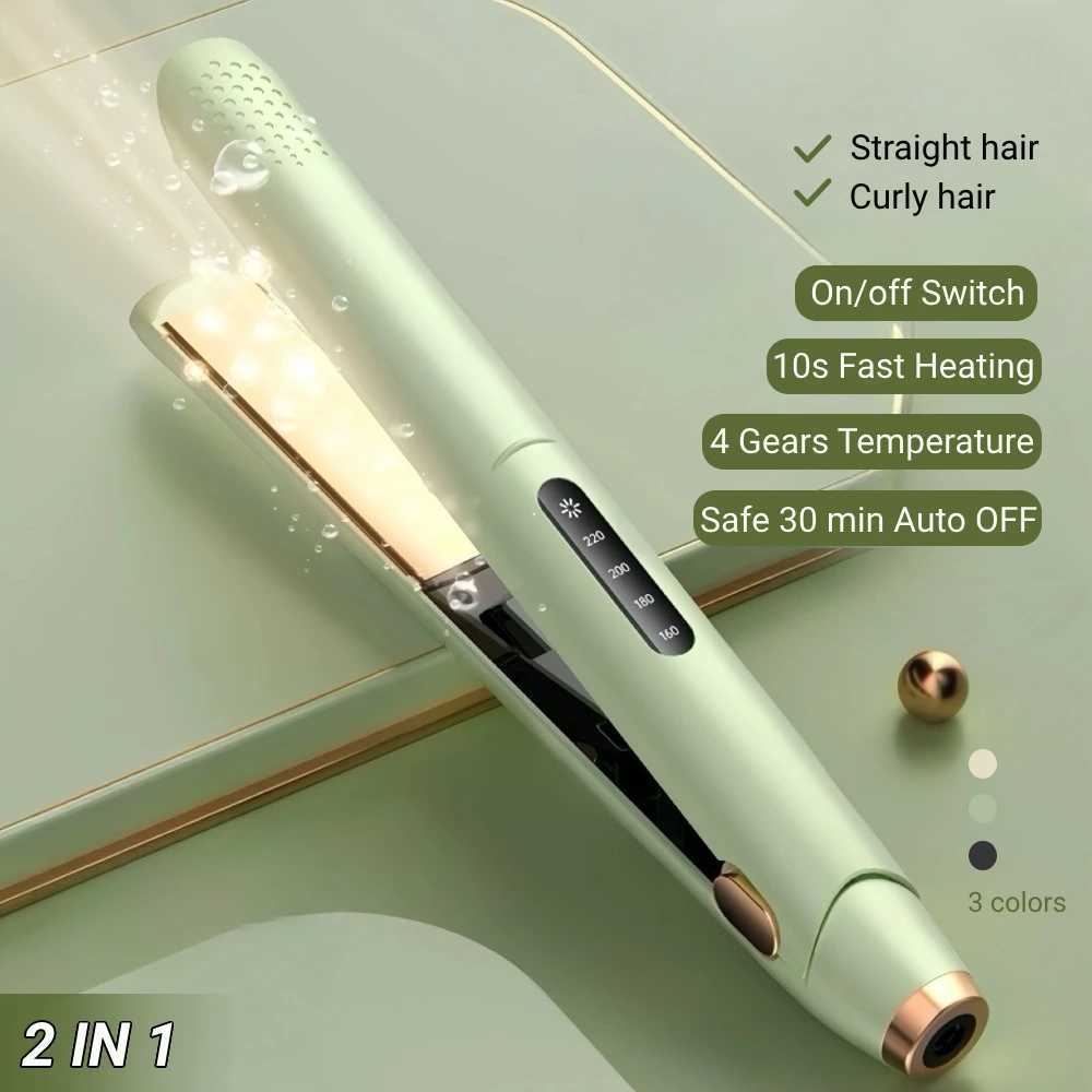 Hair Straightener Professional Ceramic Flat Iron Negative Ion Wide Plate 4 Gear Temperature Adjustable Straightening Iron W250610