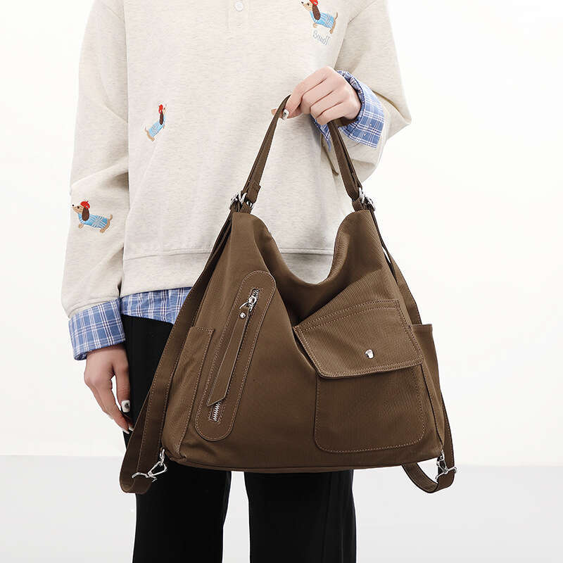 This Year's Spring and Autumn New Women's Large Capacity Waterproof PU Shoulder Bag Fashion Versatile Unisex Backpack