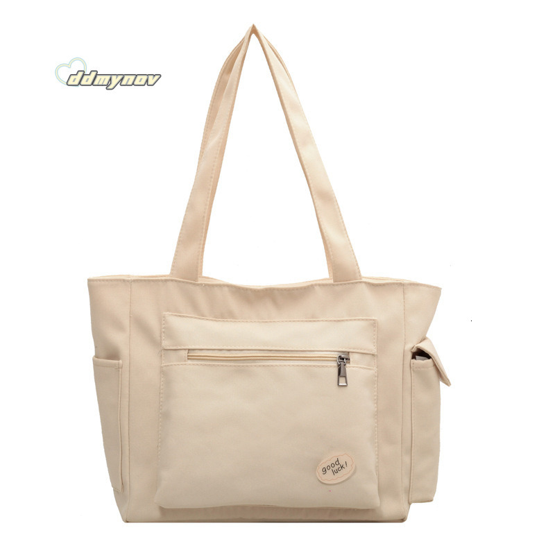 Single Shoulder Women, Large Capacity Versatile Canvas Simple Handbag for Students, Casual Crossbody Tutoring Bag, Mommy Bag ddmynov
