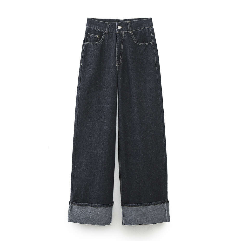 Autumn New Style Denim Jacket9632255cuffed Hem Jeans60405 B5