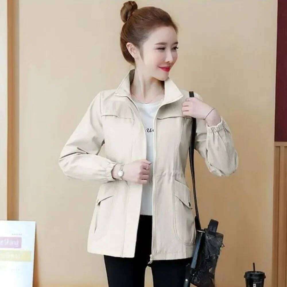 Spring Autumn Female Coat Blouson Women's Windbreaker Jackets 2025 Trend Demi-Season Great Korean Style Youthful Sale Fashion