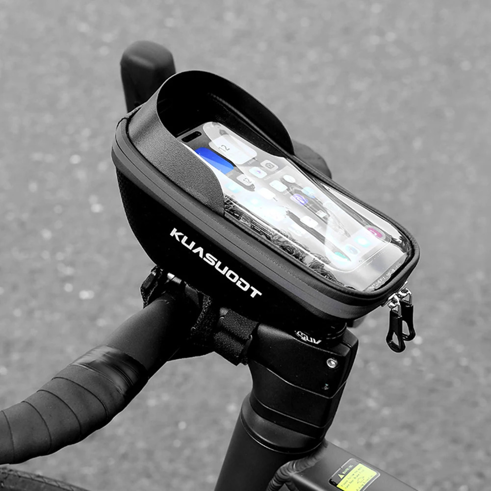 EVA Bicycle Front Frame Bag Large Capacity Handlebar Cell Phone Bag Cycling Phone Holder Bag for Men Bike Accessories Gift 250610